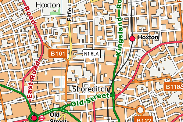 N1 6LA map - OS VectorMap District (Ordnance Survey) N1 6LA map - OS VectorMap District (Ordnance Survey)