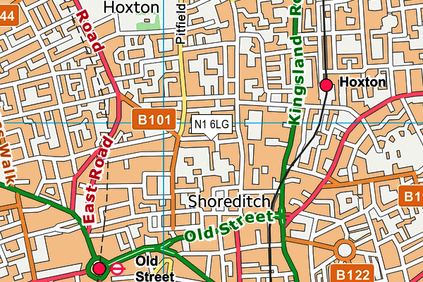 N1 6LG map - OS VectorMap District (Ordnance Survey)