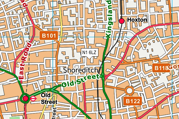 N1 6LZ map - OS VectorMap District (Ordnance Survey) N1 6LZ map - OS VectorMap District (Ordnance Survey)