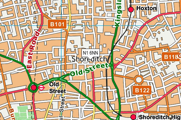 N1 6NN map - OS VectorMap District (Ordnance Survey)