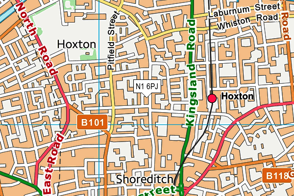 N1 6PJ map - OS VectorMap District (Ordnance Survey) N1 6PJ map - OS VectorMap District (Ordnance Survey)