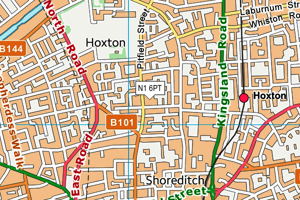 N1 6PT map - OS VectorMap District (Ordnance Survey) N1 6PT map - OS VectorMap District (Ordnance Survey)