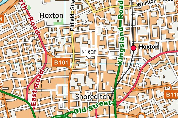 N1 6QF map - OS VectorMap District (Ordnance Survey) N1 6QF map - OS VectorMap District (Ordnance Survey)