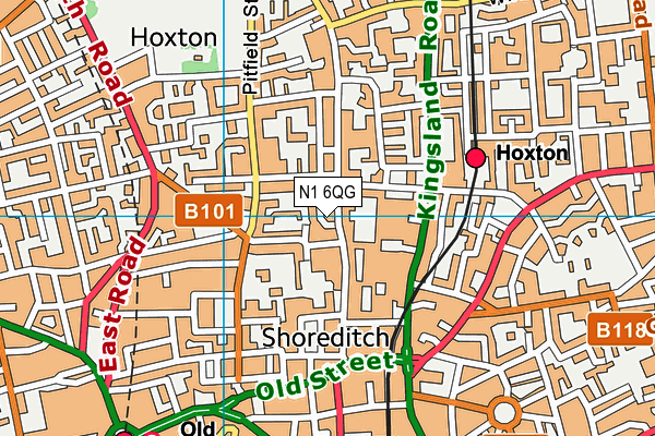 N1 6QG map - OS VectorMap District (Ordnance Survey) N1 6QG map - OS VectorMap District (Ordnance Survey)