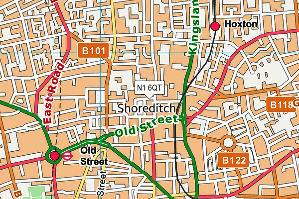 N1 6QT map - OS VectorMap District (Ordnance Survey) N1 6QT map - OS VectorMap District (Ordnance Survey)