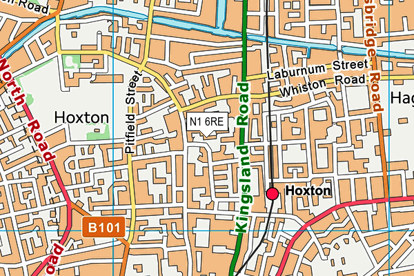 N1 6RE map - OS VectorMap District (Ordnance Survey) N1 6RE map - OS VectorMap District (Ordnance Survey)