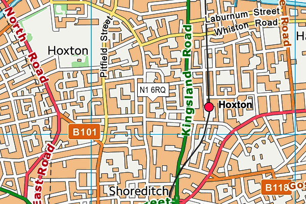 N1 6RQ map - OS VectorMap District (Ordnance Survey) N1 6RQ map - OS VectorMap District (Ordnance Survey)