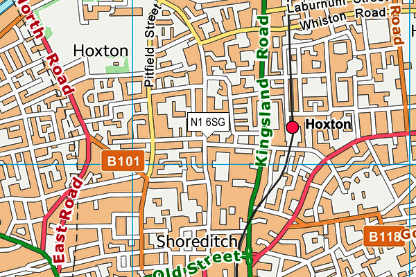 N1 6SG map - OS VectorMap District (Ordnance Survey) N1 6SG map - OS VectorMap District (Ordnance Survey)