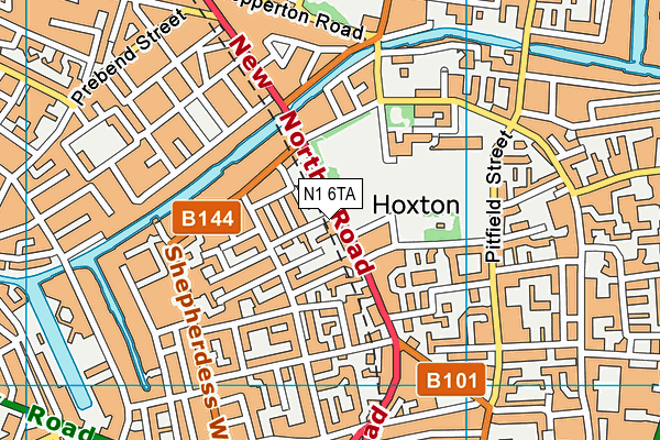 N1 6TA map - OS VectorMap District (Ordnance Survey) N1 6TA map - OS VectorMap District (Ordnance Survey)
