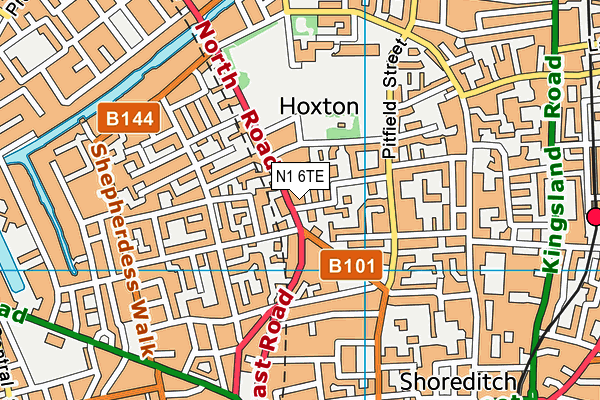 N1 6TE map - OS VectorMap District (Ordnance Survey) N1 6TE map - OS VectorMap District (Ordnance Survey)