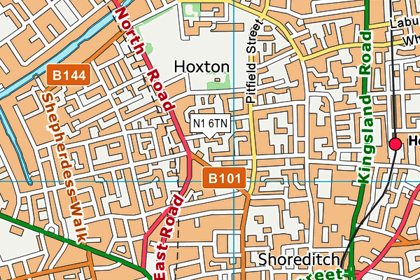 N1 6TN map - OS VectorMap District (Ordnance Survey) N1 6TN map - OS VectorMap District (Ordnance Survey)
