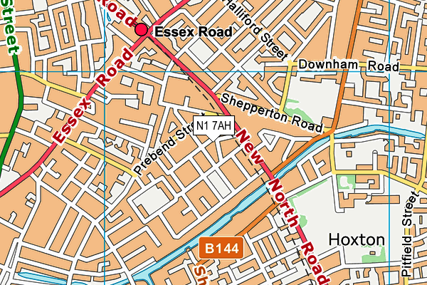 N1 7AH map - OS VectorMap District (Ordnance Survey) N1 7AH map - OS VectorMap District (Ordnance Survey)