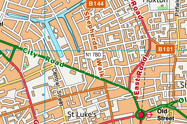 N1 7BD map - OS VectorMap District (Ordnance Survey) N1 7BD map - OS VectorMap District (Ordnance Survey)