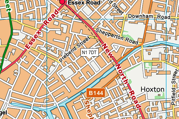 N1 7DT map - OS VectorMap District (Ordnance Survey) N1 7DT map - OS VectorMap District (Ordnance Survey)