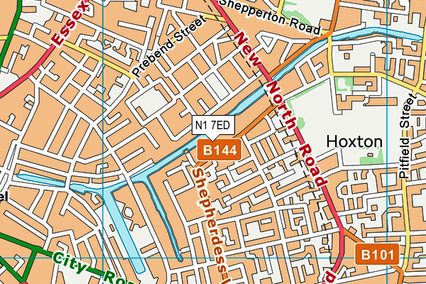 N1 7ED map - OS VectorMap District (Ordnance Survey) N1 7ED map - OS VectorMap District (Ordnance Survey)