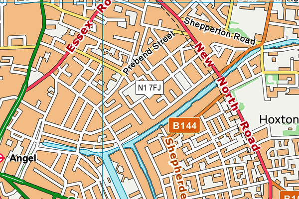 N1 7FJ map - OS VectorMap District (Ordnance Survey) N1 7FJ map - OS VectorMap District (Ordnance Survey)