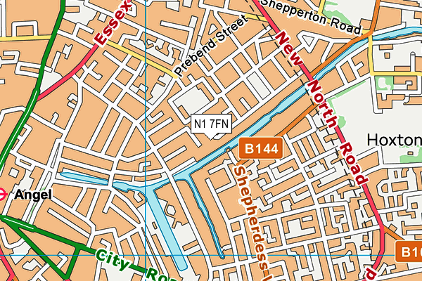 N1 7FN map - OS VectorMap District (Ordnance Survey) N1 7FN map - OS VectorMap District (Ordnance Survey)