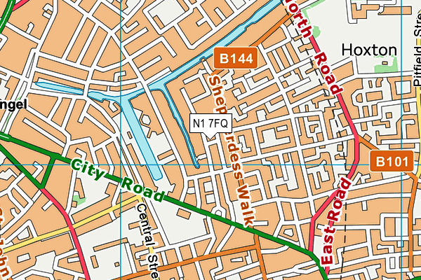 N1 7FQ map - OS VectorMap District (Ordnance Survey) N1 7FQ map - OS VectorMap District (Ordnance Survey)
