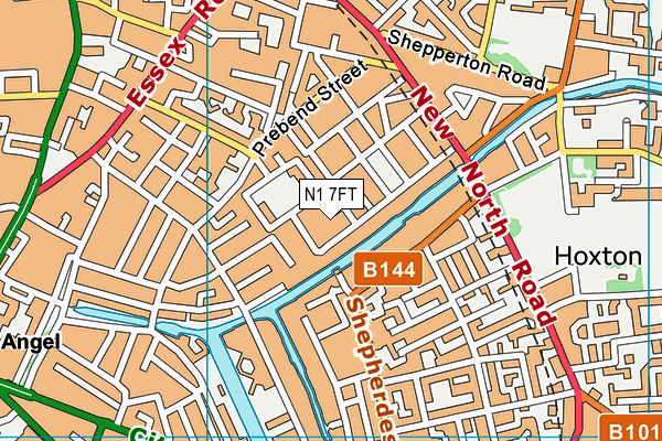 N1 7FT map - OS VectorMap District (Ordnance Survey) N1 7FT map - OS VectorMap District (Ordnance Survey)