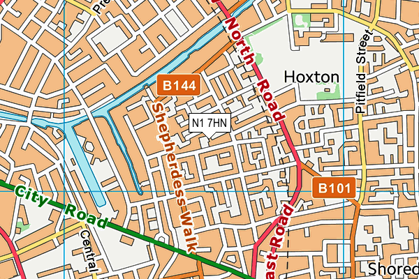 N1 7HN map - OS VectorMap District (Ordnance Survey) N1 7HN map - OS VectorMap District (Ordnance Survey)