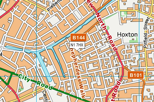N1 7HX map - OS VectorMap District (Ordnance Survey) N1 7HX map - OS VectorMap District (Ordnance Survey)
