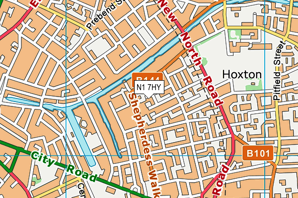 N1 7HY map - OS VectorMap District (Ordnance Survey) N1 7HY map - OS VectorMap District (Ordnance Survey)