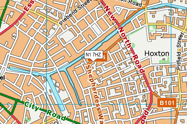 N1 7HZ map - OS VectorMap District (Ordnance Survey) N1 7HZ map - OS VectorMap District (Ordnance Survey)