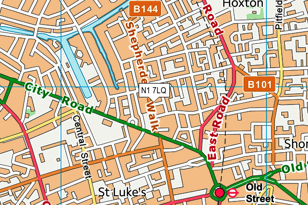 N1 7LQ map - OS VectorMap District (Ordnance Survey) N1 7LQ map - OS VectorMap District (Ordnance Survey)