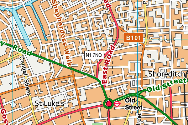 N1 7NQ map - OS VectorMap District (Ordnance Survey) N1 7NQ map - OS VectorMap District (Ordnance Survey)