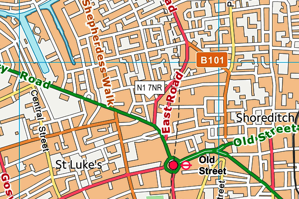 N1 7NR map - OS VectorMap District (Ordnance Survey) N1 7NR map - OS VectorMap District (Ordnance Survey)