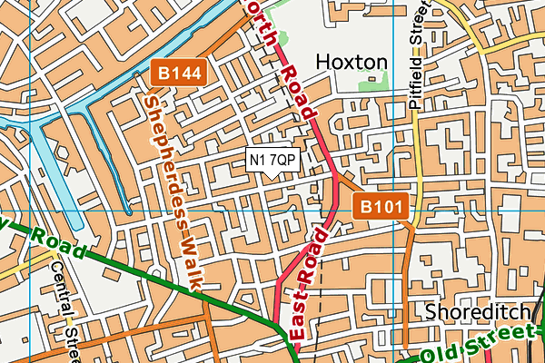 N1 7QP map - OS VectorMap District (Ordnance Survey) N1 7QP map - OS VectorMap District (Ordnance Survey)