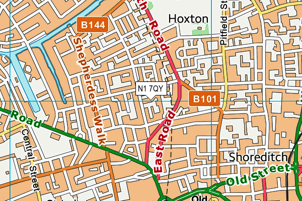 N1 7QY map - OS VectorMap District (Ordnance Survey) N1 7QY map - OS VectorMap District (Ordnance Survey)