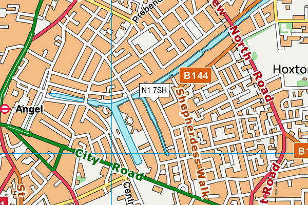 N1 7SH map - OS VectorMap District (Ordnance Survey) N1 7SH map - OS VectorMap District (Ordnance Survey)