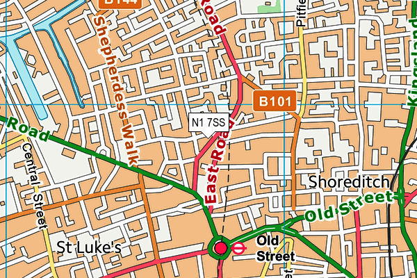 N1 7SS map - OS VectorMap District (Ordnance Survey) N1 7SS map - OS VectorMap District (Ordnance Survey)