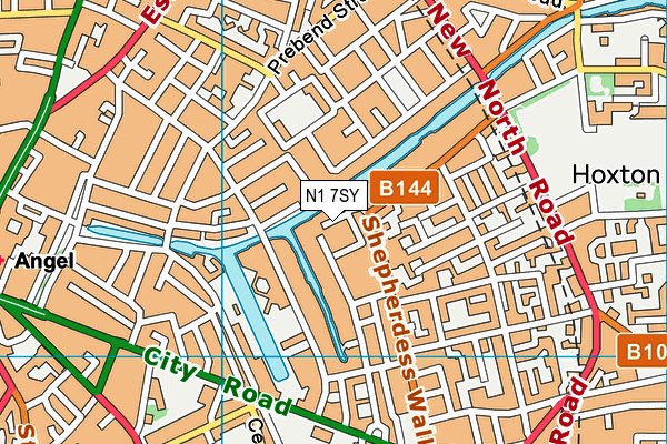 N1 7SY map - OS VectorMap District (Ordnance Survey) N1 7SY map - OS VectorMap District (Ordnance Survey)