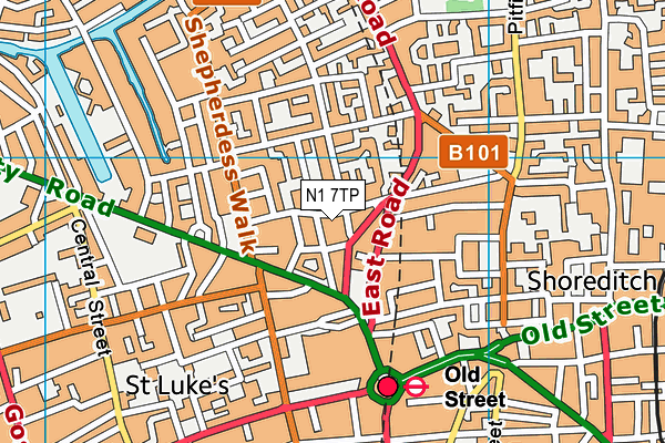 N1 7TP map - OS VectorMap District (Ordnance Survey) N1 7TP map - OS VectorMap District (Ordnance Survey)