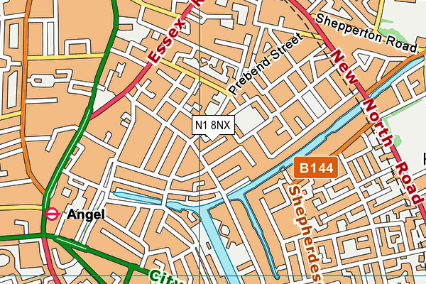 N1 8NX map - OS VectorMap District (Ordnance Survey) N1 8NX map - OS VectorMap District (Ordnance Survey)