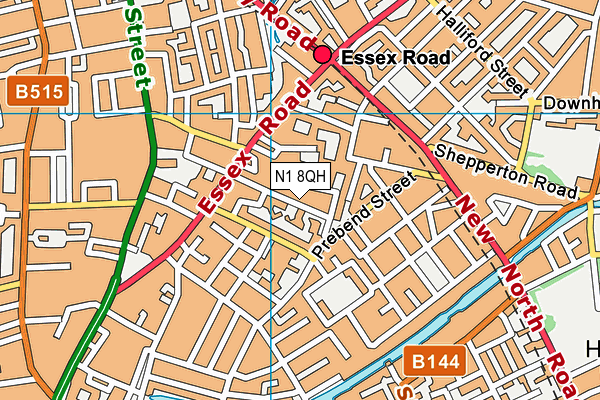 N1 8QH map - OS VectorMap District (Ordnance Survey) N1 8QH map - OS VectorMap District (Ordnance Survey)