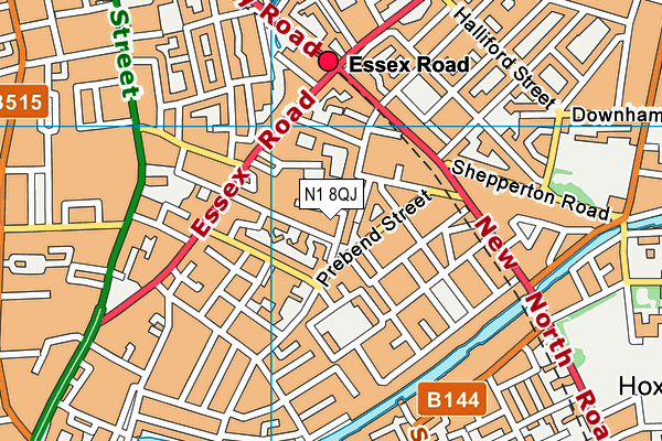 N1 8QJ map - OS VectorMap District (Ordnance Survey) N1 8QJ map - OS VectorMap District (Ordnance Survey)