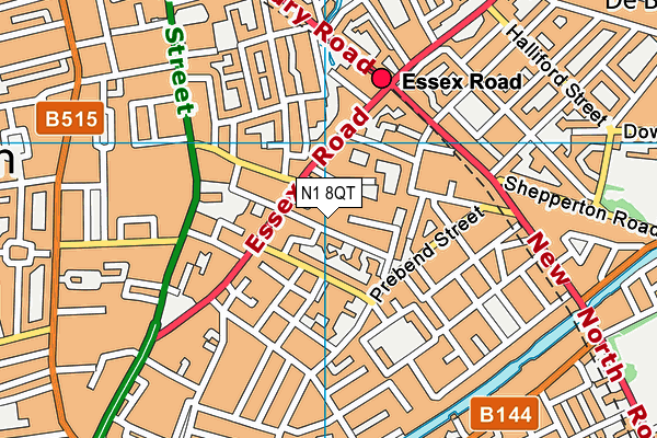 N1 8QT map - OS VectorMap District (Ordnance Survey) N1 8QT map - OS VectorMap District (Ordnance Survey)
