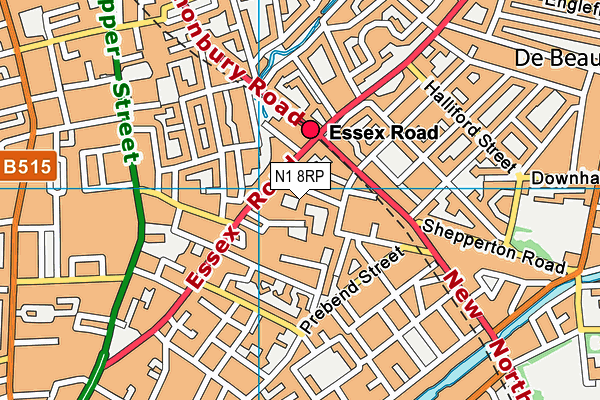 N1 8RP map - OS VectorMap District (Ordnance Survey) N1 8RP map - OS VectorMap District (Ordnance Survey)