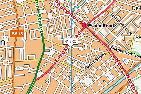 N1 8RQ map - OS VectorMap District (Ordnance Survey) N1 8RQ map - OS VectorMap District (Ordnance Survey)