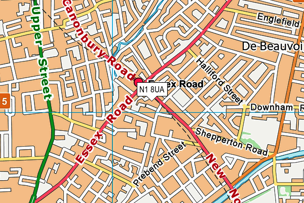 N1 8UA map - OS VectorMap District (Ordnance Survey) N1 8UA map - OS VectorMap District (Ordnance Survey)
