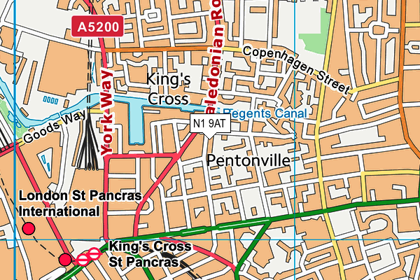 N1 9AT map - OS VectorMap District (Ordnance Survey) N1 9AT map - OS VectorMap District (Ordnance Survey)