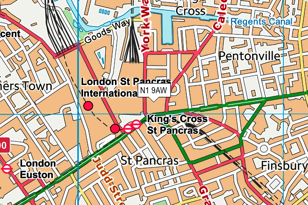 N1 9AW map - OS VectorMap District (Ordnance Survey) N1 9AW map - OS VectorMap District (Ordnance Survey)