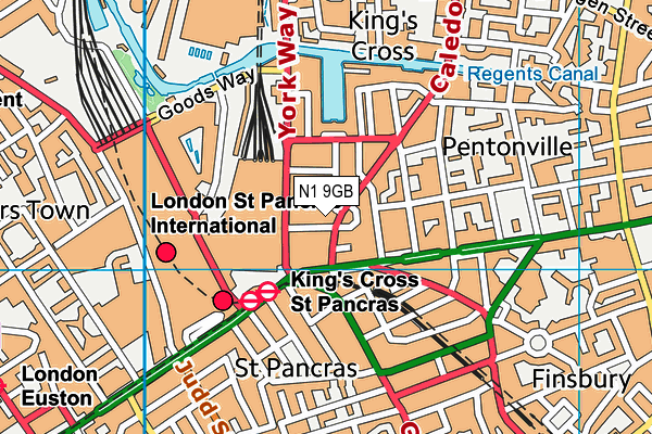N1 9GB map - OS VectorMap District (Ordnance Survey) N1 9GB map - OS VectorMap District (Ordnance Survey)