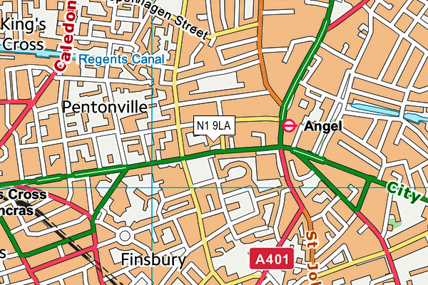 N1 9LA map - OS VectorMap District (Ordnance Survey) N1 9LA map - OS VectorMap District (Ordnance Survey)