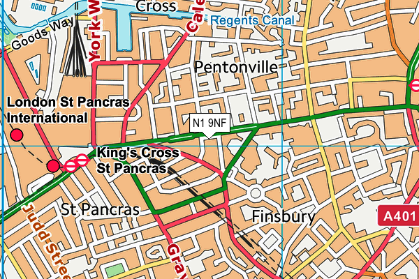 N1 9NF map - OS VectorMap District (Ordnance Survey) N1 9NF map - OS VectorMap District (Ordnance Survey)