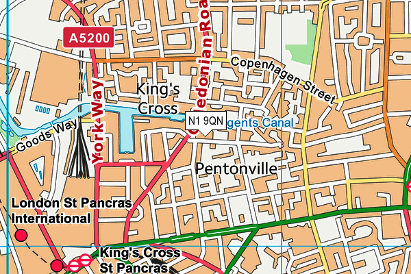 N1 9QN map - OS VectorMap District (Ordnance Survey) N1 9QN map - OS VectorMap District (Ordnance Survey)