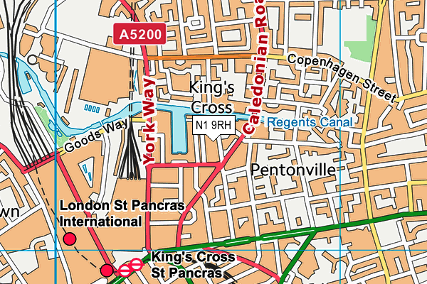 N1 9RH map - OS VectorMap District (Ordnance Survey) N1 9RH map - OS VectorMap District (Ordnance Survey)